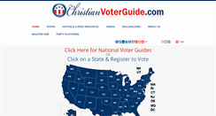 Desktop Screenshot of christianvoterguide.com